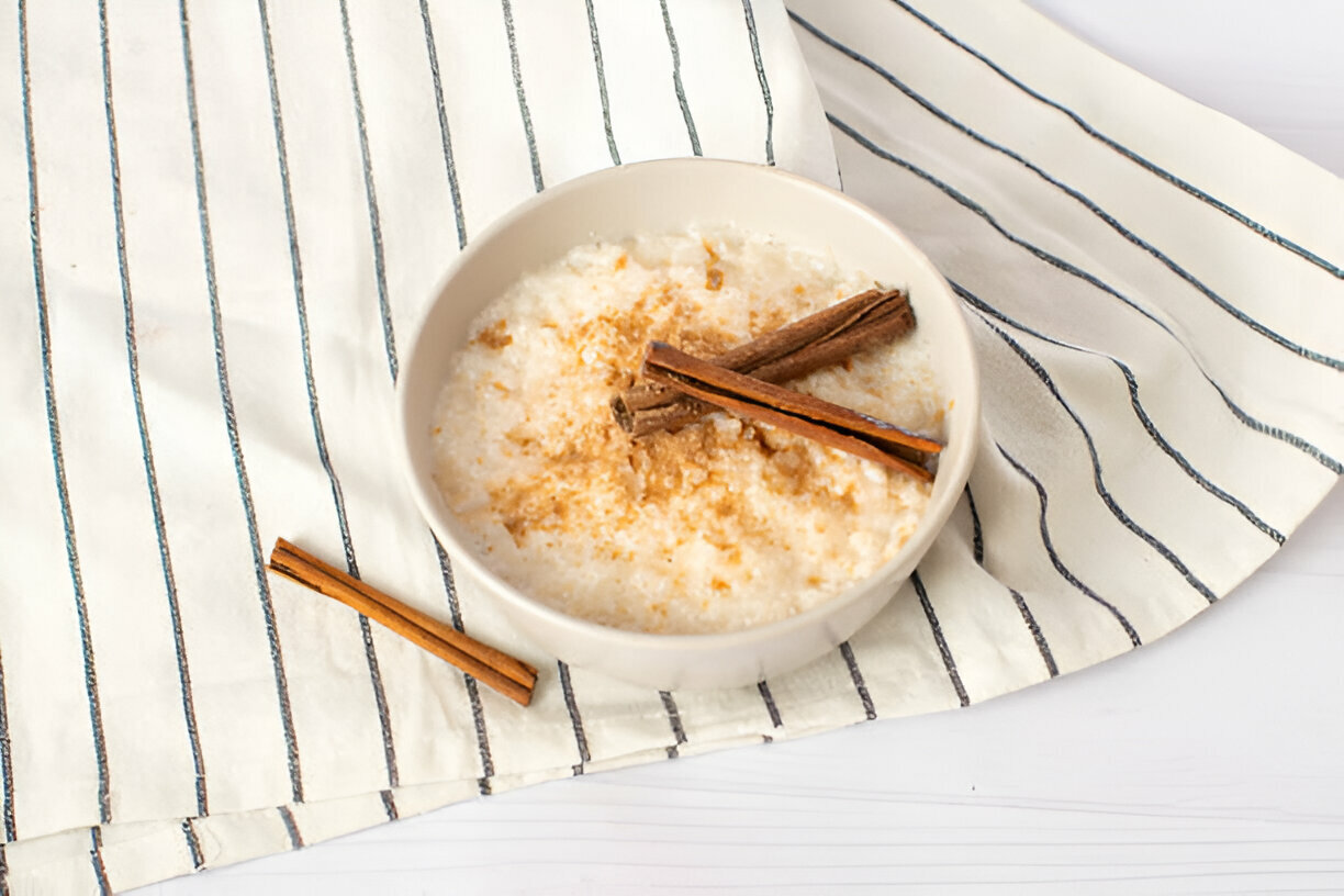 Arroz con leche para bebés BLW
