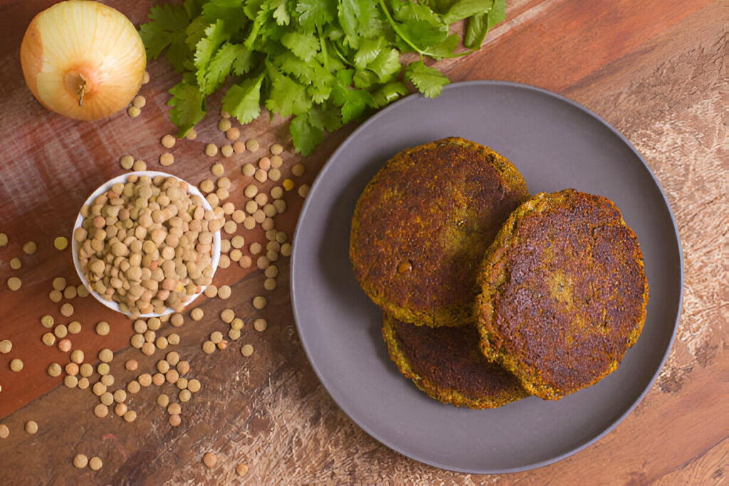 Receta de hamburguesas de lentejas BLW