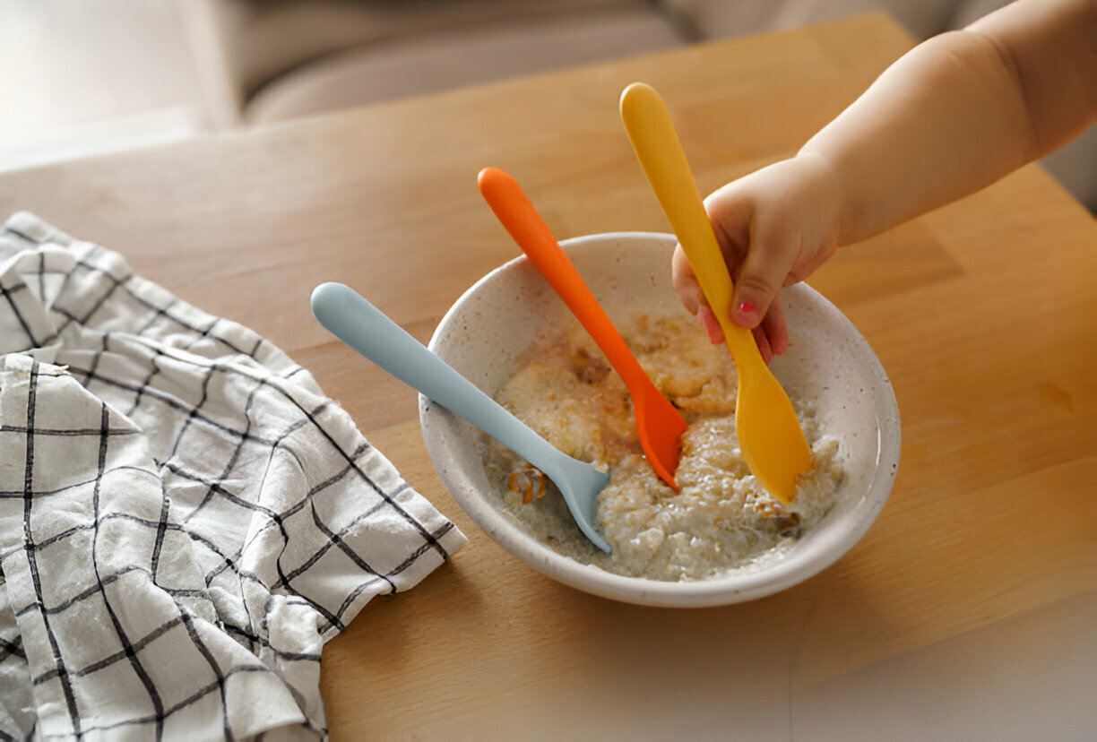 Gachas de avena para bebés