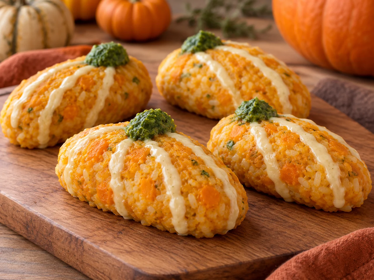 Bocados tiernos de arroz y calabaza BLW