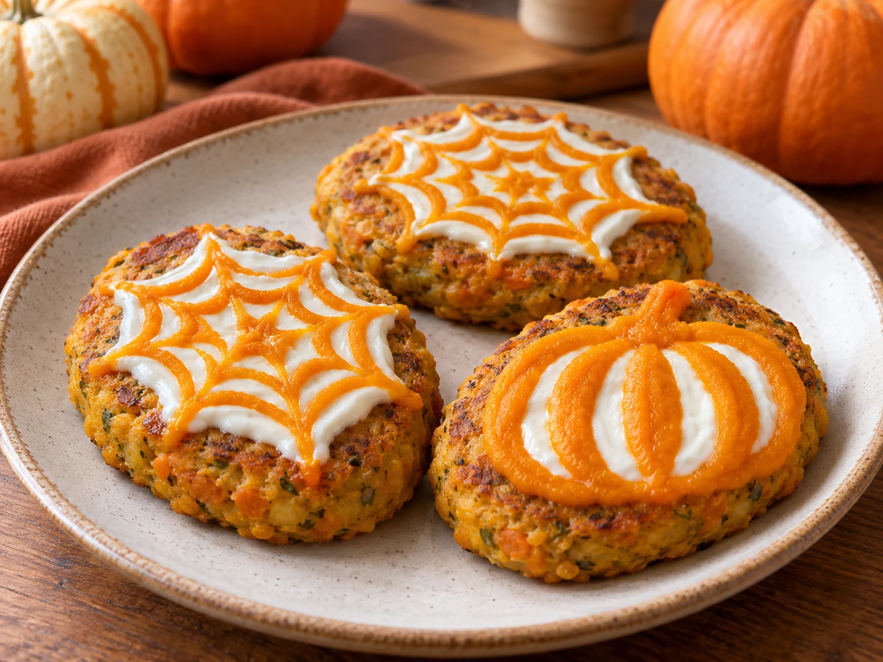 Hamburguesitas de lentejas y calabaza BLW