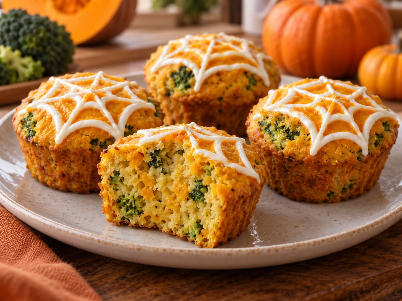 Muffins salados de calabaza y brócoli BLW