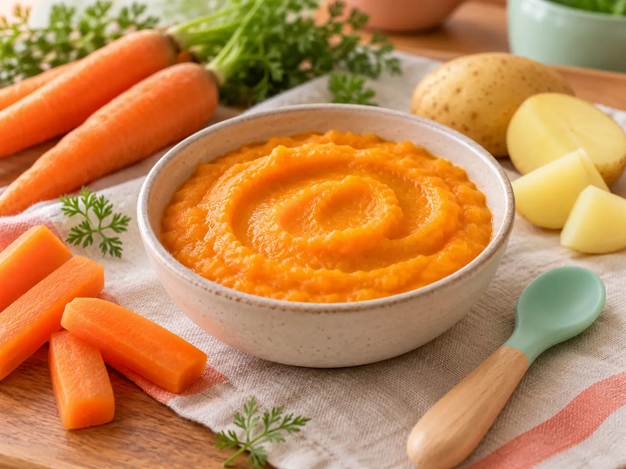 Puré de zanahoria para bebés